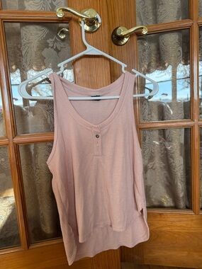wild fable Waffle Henley Tank - Light Pink